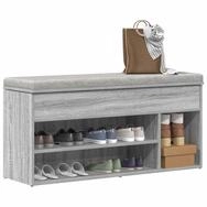 vidaXL Schuhschrank NA Schuhbank Grau Sonoma 102x30,5x45 cm Spanplatte