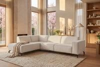Home affaire Ecksofa LORCAN mit Metallf&uuml;&szlig;en, Breite 275 cm, weiches...
