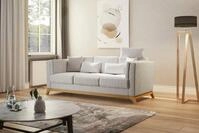 Home affaire 3-Sitzer Viva, mit Holzrahmen aus Eiche
