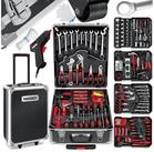 MASKO Werkzeugtrolley Werkzeugkoffer 1400-teilig, Werkzeugkasten aus Aluminium...