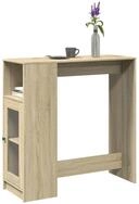 vidaXL Bartisch NA Bartisch mit Regal Sonoma Eiche 101x40x103,5 cm Spanplatte