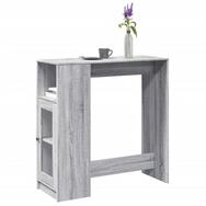 vidaXL Bartisch NA Bartisch Stehtisch Esstisch mit Regal Grau Sonoma 101x40x103,5 cm