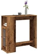 vidaXL Bartisch NA Bartisch Stehtisch Esstisch mit Regal Altholz-Optik 101x40x103,5