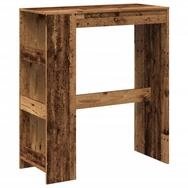 vidaXL Esstisch Bartisch mit Regal Altholz-Optik 90x40x103,5 cm Holzwerkstoff (1-St)