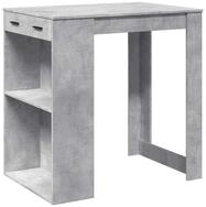 vidaXL Esstisch Bartisch Betongrau 102x70x103,5 cm Holzwerkstoff (1-St)