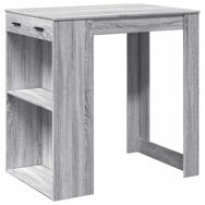 vidaXL Esstisch Bartisch Grau Sonoma 102x70x103,5 cm Holzwerkstoff (1-St)
