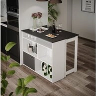 Vicco Bartisch Dominic, Anthrazit/Wei&szlig;, 116 x 37 cm 4x offene F&auml;cher und 1x...