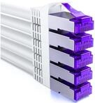 deleyCON deleyCON 5x 1m RJ45 Patchkabel SFTP Netzwerkkabel mit CAT7 Rohkabel