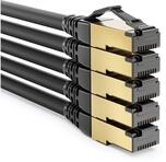 deleyCON deleyCON 5x 2m CAT8.1 Patchkabel S/FTP PIMF 2000MHz 40Gbit RJ45 LAN