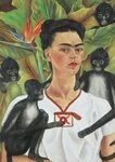 Piatnik Puzzle Frida Kahlo Selbstbildnis mit Affen, Puzzleteile