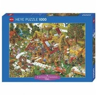 HEYE Puzzle Funny Farm Puzzle 1000 Teile, 1000 Puzzleteile