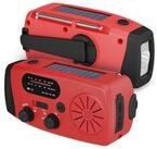 fontastic Rock Notfallradio mit Kurbel und Solar Powerbank 4000mAh Notfallradio
