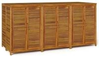vidaXL Gartenbox, Gartenaufbewahrungsbox 210x87x104 cm Massivholz Akazie
