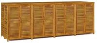 vidaXL Gartenbox, Gartenaufbewahrungsbox 280x87x104 cm Massivholz Akazie