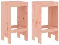vidaXL Gartenstuhl Barhocker 2 Stk. 40x36x75 cm Massivholz Douglasie (2 St)