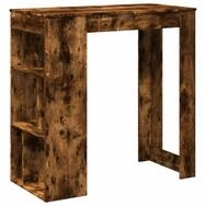 vidaXL Esstisch Bartisch mit Regal R&auml;uchereiche 102x50x103,5 cm Holzwerkstoff (1-St)