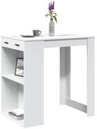 vidaXL Bartisch, Bartisch Wei&szlig; 102x70x103,5 cm Holzwerkstoff