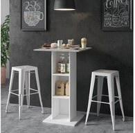 Vicco Bartisch Rodeo, Wei&szlig;/Beton, 70 x 70 cm (1-St)