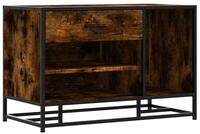 vidaXL Schuhschrank Schuhbank R&auml;uchereiche 80x40x53,5 cm Holzwerkstoff und...