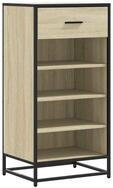 vidaXL Schuhregal Schuhregal Sonoma-Eiche 48x38x97,5 cm Holzwerkstoff, 1-tlg.