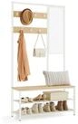 VASAGLE Garderobenst&auml;nder Garderobe, mit 7 Haken, Spiegel, 35 x 98 x 180 cm