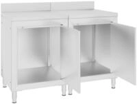 vidaXL Aktenschrank Arbeitsschrank 120x60x96 cm Edelstahl