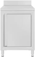 vidaXL H&auml;ngeschrank Gastro-Arbeitstisch mit Schrank 60x60x96 cm Edelstahl