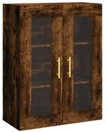 vidaXL H&auml;ngeschrank Wandschrank R&auml;uchereiche 69,5x34x90 cm (1-St)