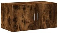 vidaXL H&auml;ngeschrank Wandschrank R&auml;uchereiche 80x42,5x40 cm Holzwerkstoff (1-St)