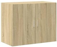 vidaXL H&auml;ngeschrank Wandschrank Sonoma-Eiche 80x42,5x64 cm Holzwerkstoff (1-St)