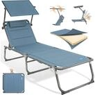 HOMECALL Gartenliege Sonnenliege AluLiege Liegestuhl Strandliege Liegen,...
