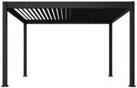 Weide Pergola Deluxe Elektrisch Pavillon Terrassen&uuml;berdachung Aluminium LED...
