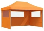 vidaXL Partyzelt Partyzelt Faltbar Pop-Up mit 3 Seitenteilen Orange