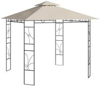 vidaXL Partyzelt Pavillon 3x3x2,7 m Creme 160 g/m&sup2;