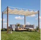 MCW Pergola MCW-L42, BxTxH: 290x290x220 cm, Verstellbares, wasserabweisendes Dach mit
