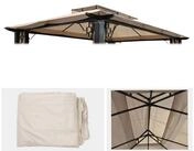 MCW Pavillon-Ersatzdach Nisa-B-4, 335 x 435 cm, Ersatzbezug, Mit...