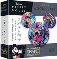 Trefl Puzzle Disney Mickey Mouse 500+5 Sonderform Holz Puzzle, 500 Puzzleteile,...