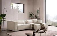 LeGer Home by Lena Gercke Ecksofa PIARA mit Kedernaht, Cord, Leinenoptik o.