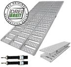 TRUTZHOLM Auffahrrampe DREIBREIT 2-fach klappbar 215 cm Tragkraft 1020 kg Alu gelocht