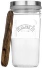KILNER Fermentationsglas Kefir Set, Glas, (Set, 1 x G&auml;rglas 500 ml, 1 x