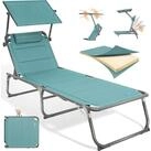 HOMECALL Gartenliege Sonnenliege AluLiege Liegestuhl Strandliege Liegen,...