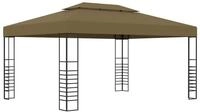 vidaXL Partyzelt Pavillon 3x4 m Taupe 180 g/m&sup2;