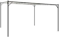 vidaXL Partyzelt Pavillon Wei&szlig; 4x4 m 180 g/m&sup2; Stoff und Stahl
