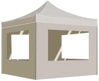 vidaXL Partyzelt Profi-Partyzelt Faltbar mit W&auml;nden Aluminium 2&times;2m Creme