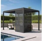 Mirador Pavillonseitenteil 1/3 Drehbare Lamellenwand 0.93m/1.23m, 93x238 cm,...