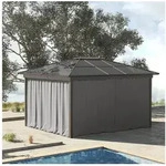 Outsunny Pavillonseitenteil 4 Seitenteile, mit Haken, 302x205 cm, f&uuml;r 3x3m