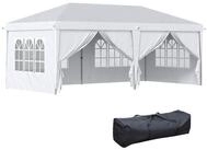 Outsunny Faltpavillon Partyzelt, Bierzelt mit Fenster, Rei&szlig;verschlusst&uuml;ren,...