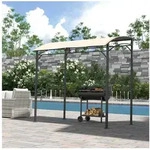 Outsunny Grillpavillon Regenschutz, UV-best&auml;ndig, mit 1 Seitenteilen,