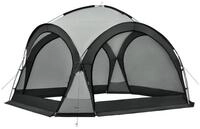 pro.tec Pavillon, &raquo;Gr&auml;storp&laquo; LED Partyzelt 3,45 x 3,45 x2,47 m Grau