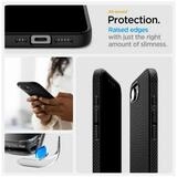 Hurtel Handyh&uuml;lle Liquid Air kompatibel mit Apple iPhone 17e Mattschwarz mit